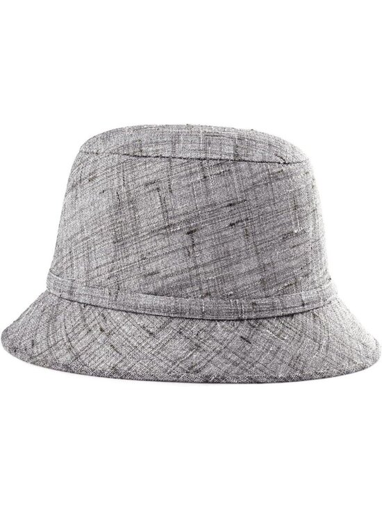 Women\'s Grey Vintage Felt Cloche inter Floral Fedora Imported Bucket Hat main image 4
